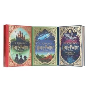 Harry Potter Minalima Hardback Books 1-3